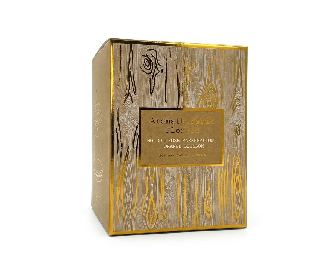 Rose Marshmallow Orange Blossom - Aromathérapie Florale Soy Candle