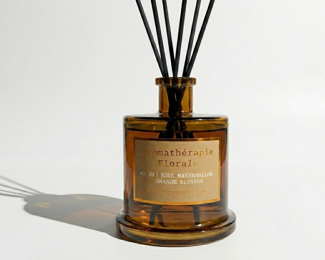Rose Marshmallow Orange Blossom - Aromathérapie Florale Reed Diffuser