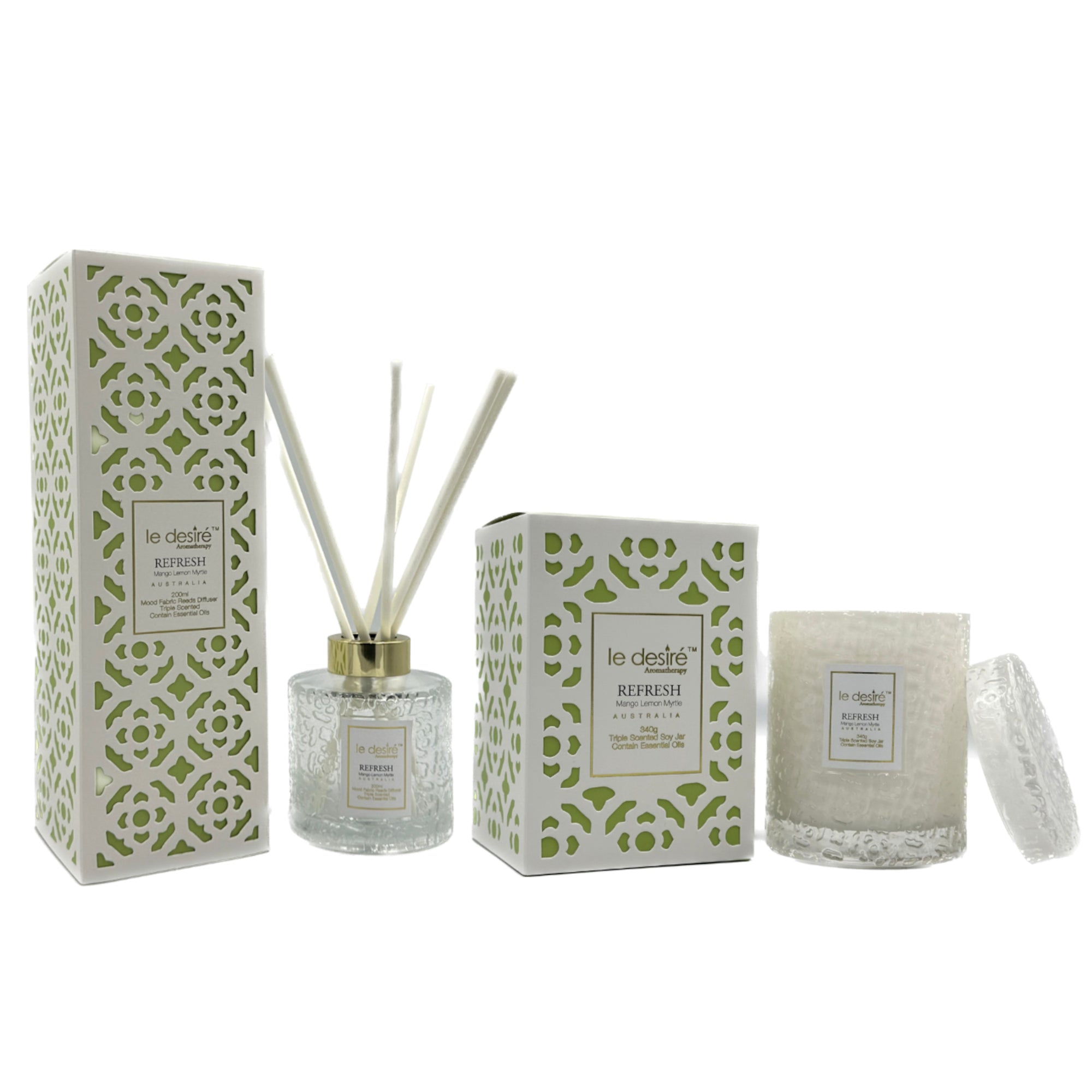 Refresh (Mango Lemon Myrtle) - Aromatherapy Reed Diffuser
