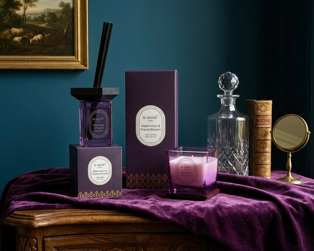 Watermelon & Tropical Blossoms - Luxe Reed Diffuser