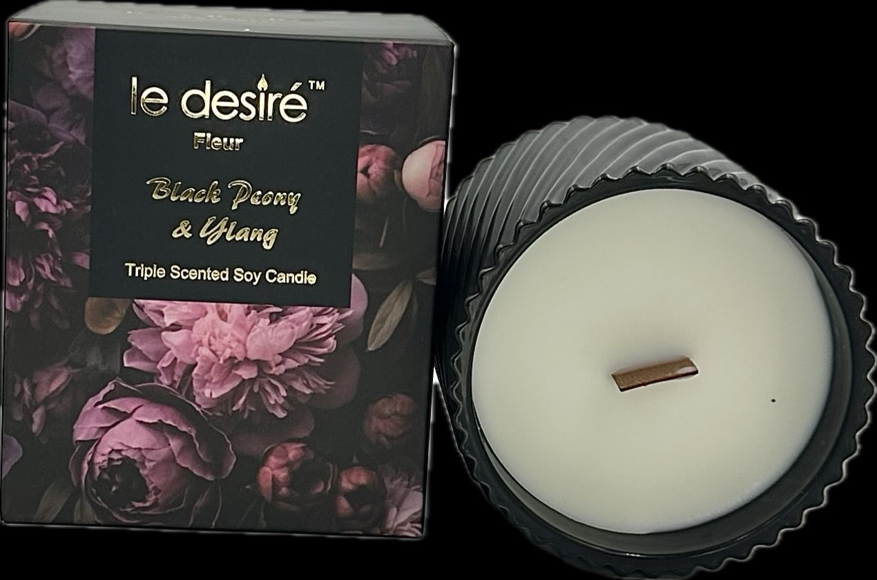 Black Peony & Ylang - Fleur Soy Candle