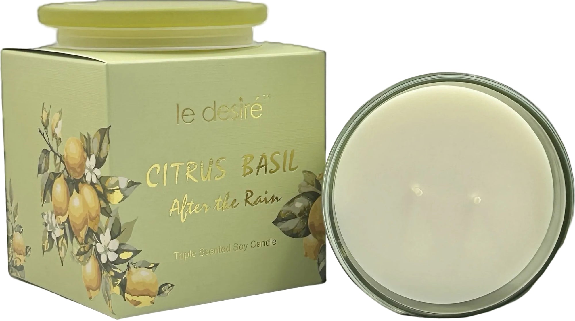 Citrus Basil - After the Rain Soy Candle
