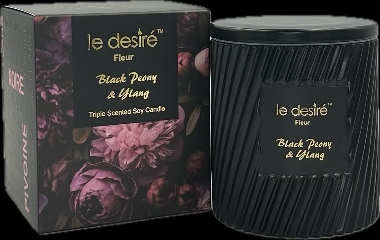 Black Peony & Ylang - Fleur Soy Candle