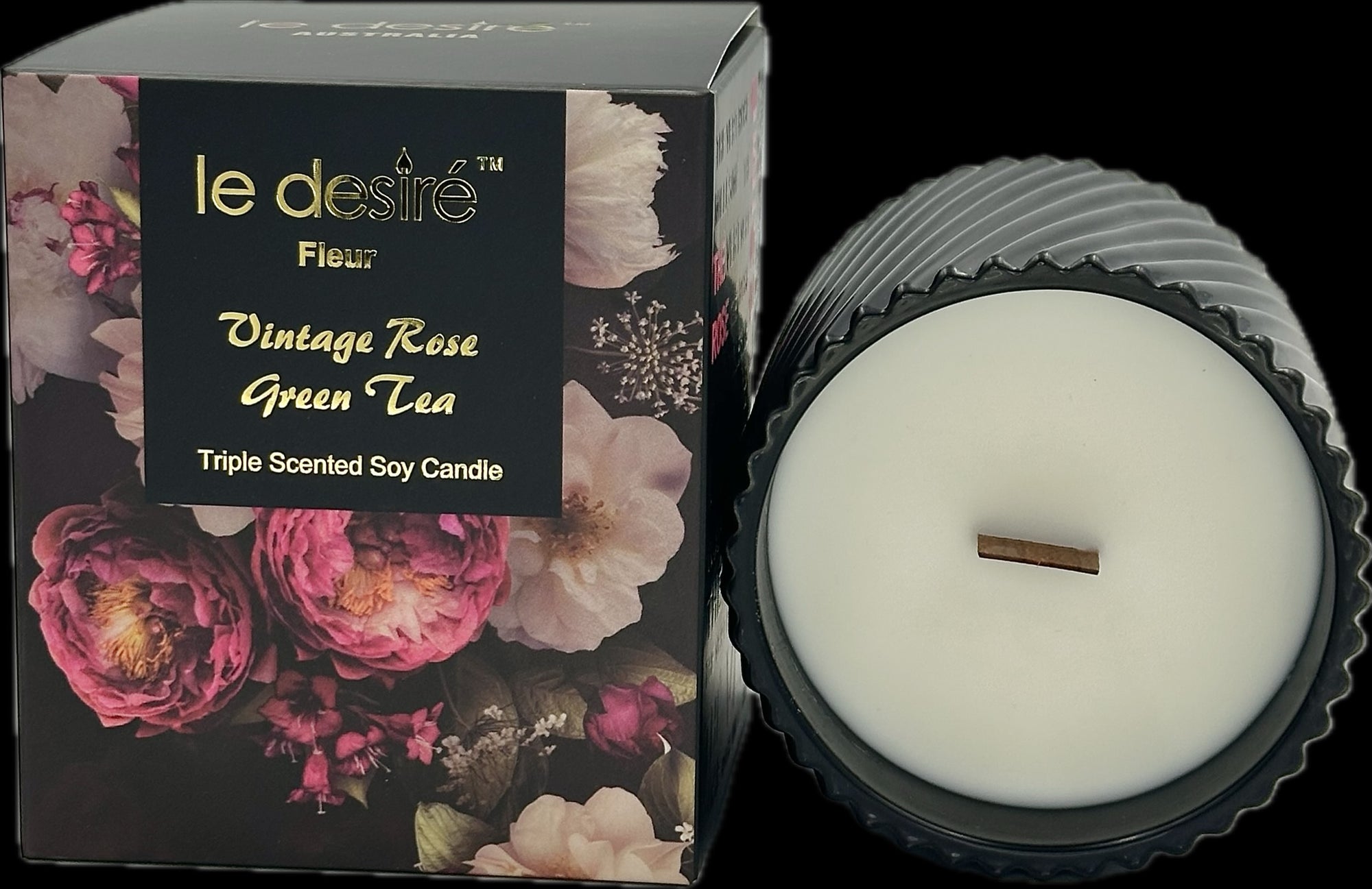 Vintage Rose Green Tea - Fleur Soy Candle