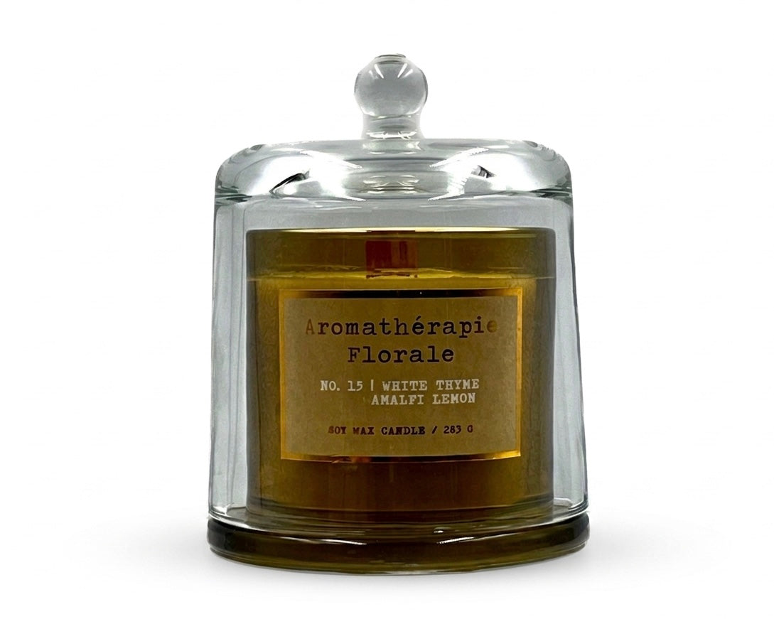 White Thyme Amalfi Lemon - Aromathérapie Florale Soy Candle