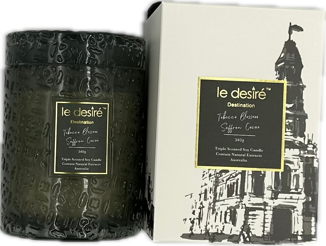 Tobacco Blossom Saffron Cocao (Fremantle Town Hall • WA) - Destination Soy Candle