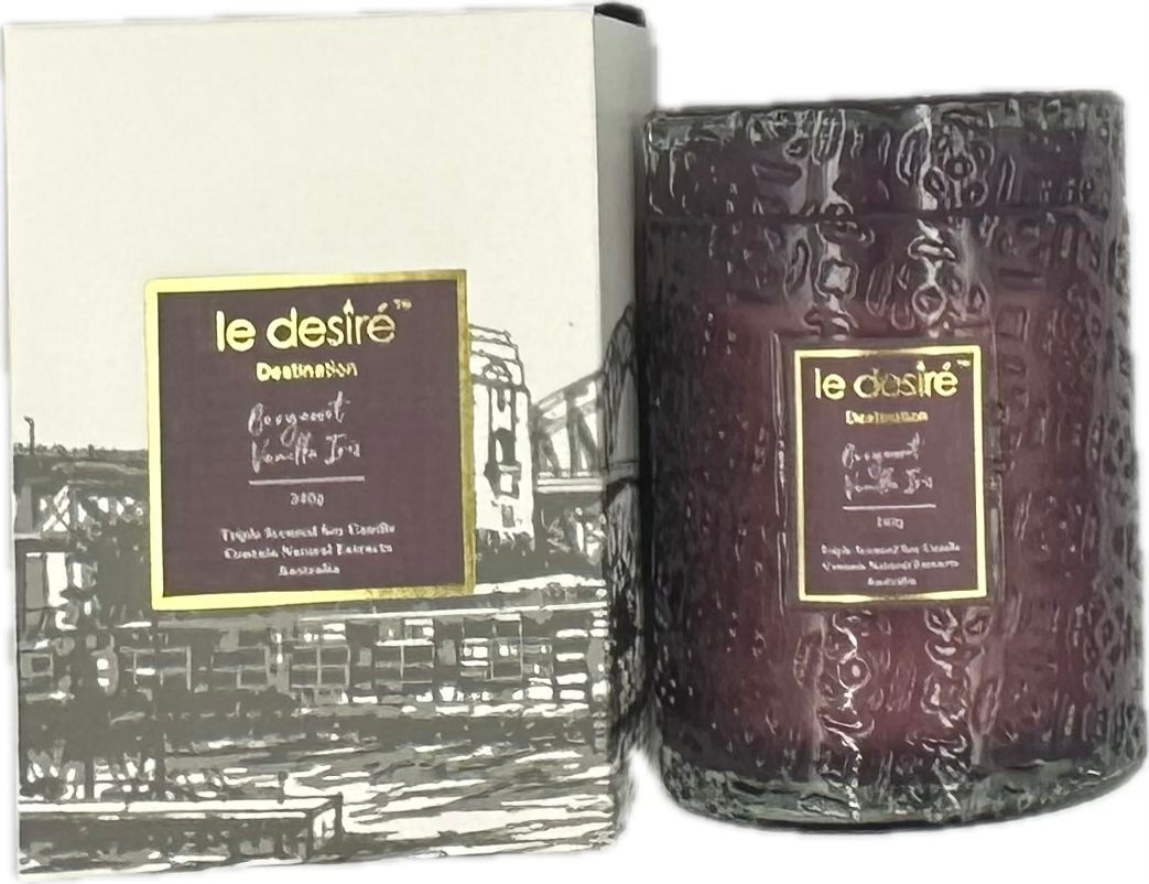 Bergamot Vanilla Iris (Harbour Bridge • Sydney) - Destination Soy Candle