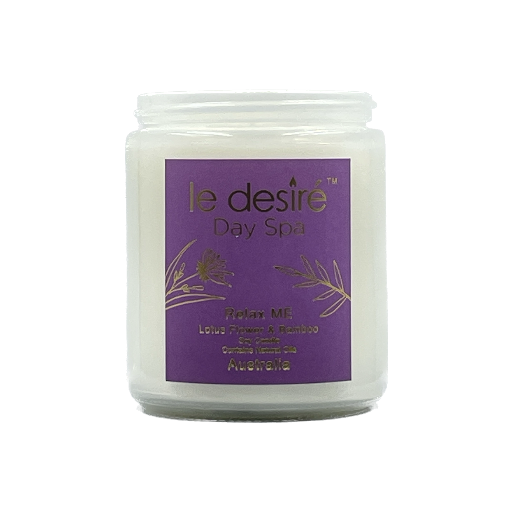 Relax ME (Lotus Flower & Bamboo) - Day Spa Soy Candle