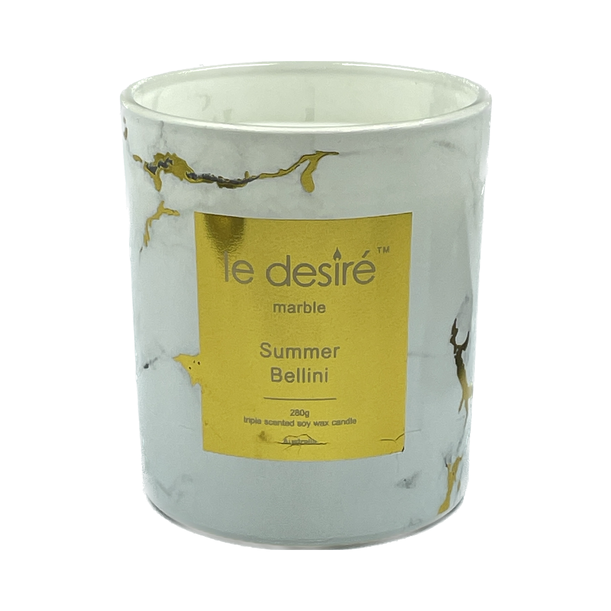 Summer Bellini - Marble Soy Candle