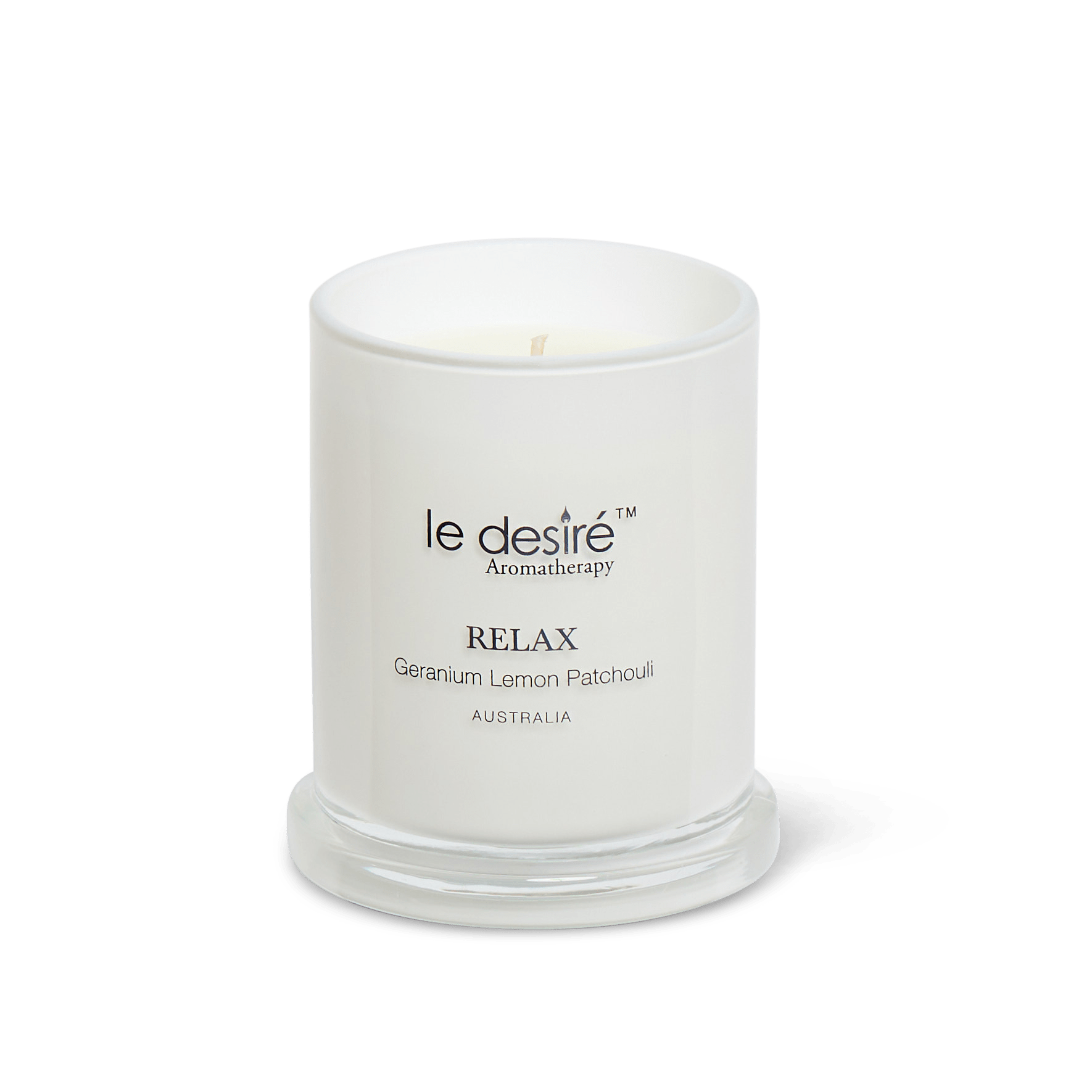 Relax (Geranium Lemon Patchouli) - Aromatherapy Soy Candle