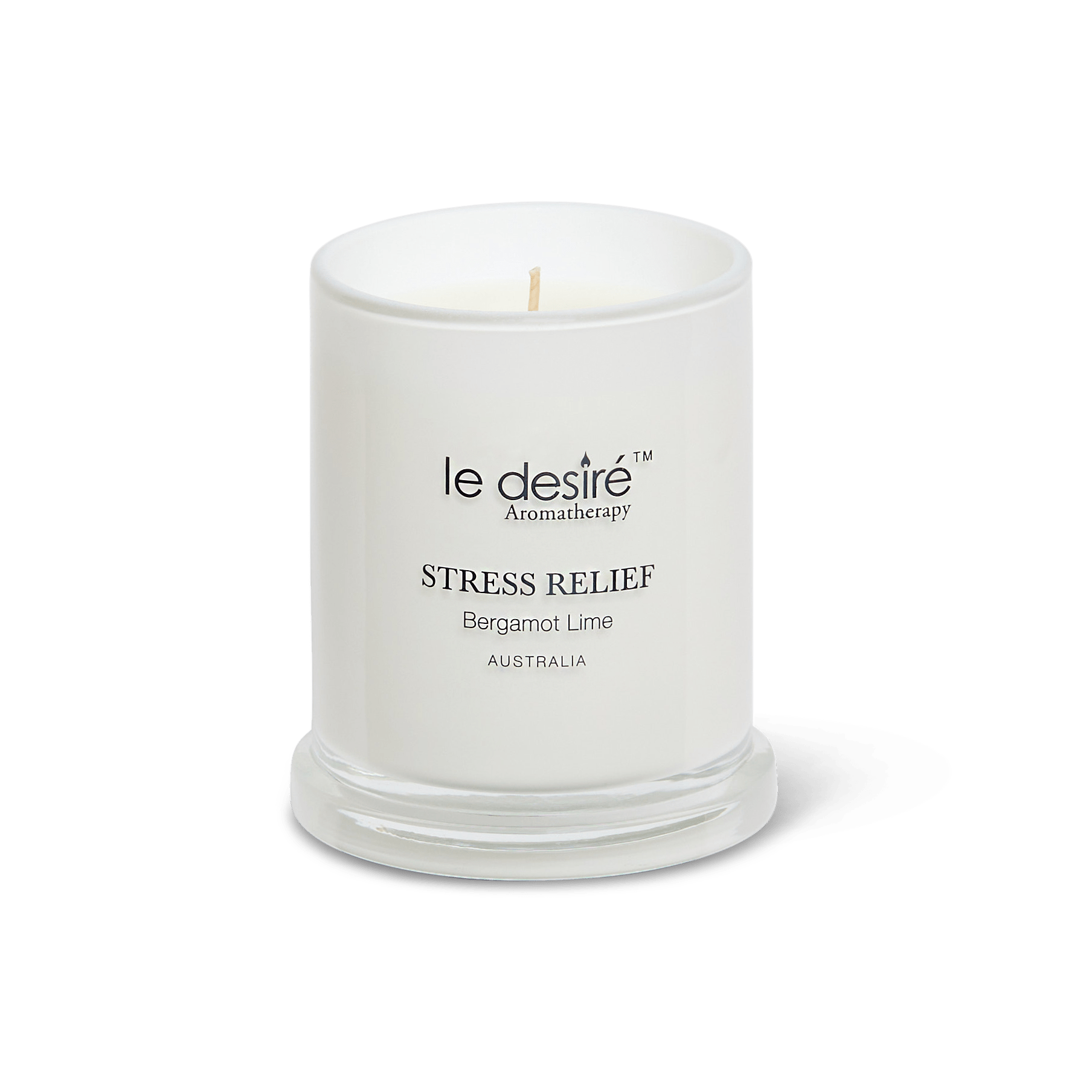 Stress Relief (Bergamot Lime) - Aromatherapy Soy Candle